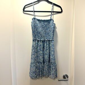 Aritzia Tempest Sleeveless Mini Dress - Tiered chiffon mini dress